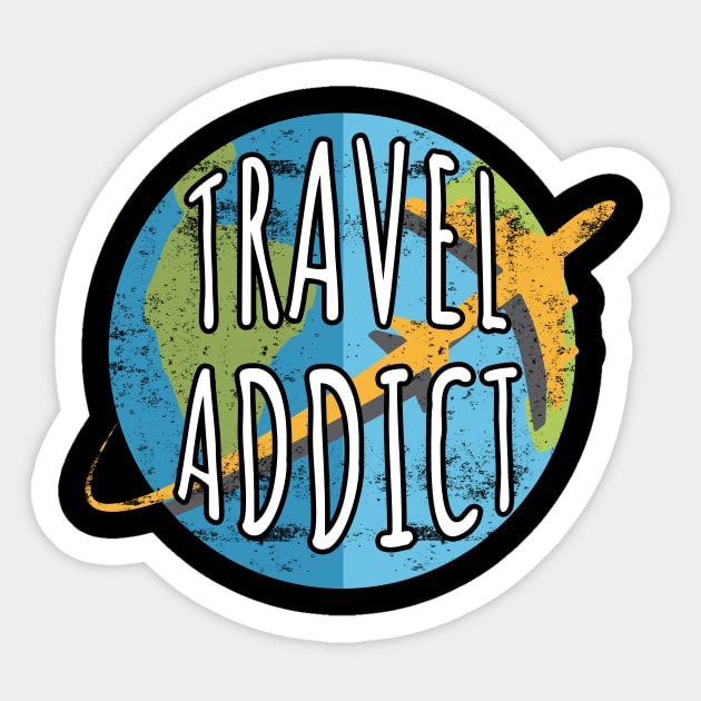 Travel Addict Sticker by LunaMay